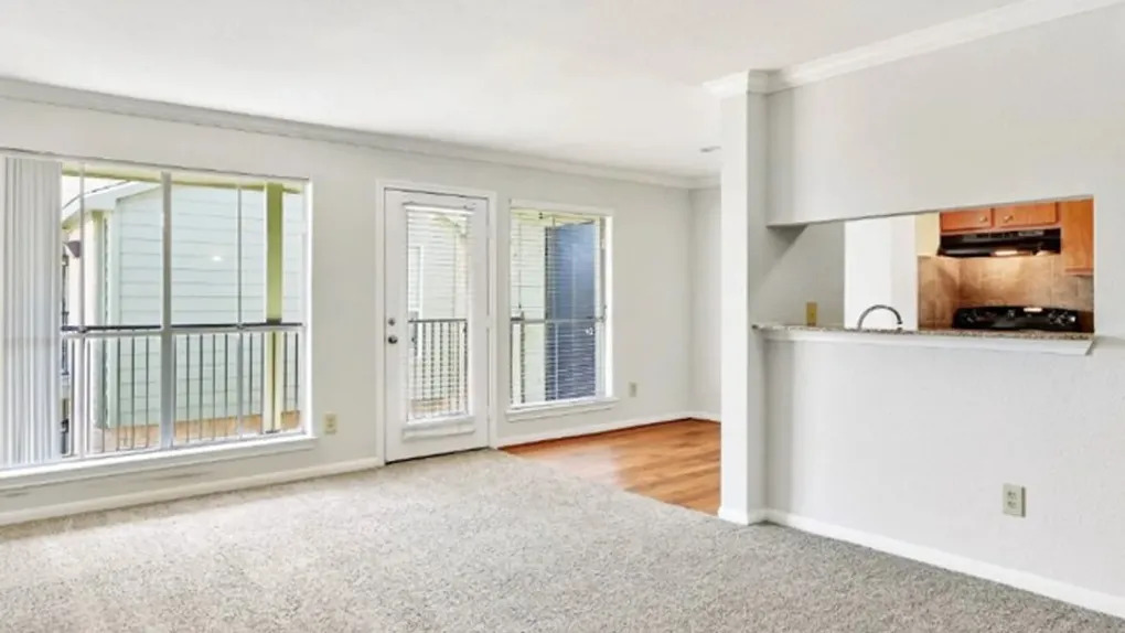interior of bright apartment with carpet