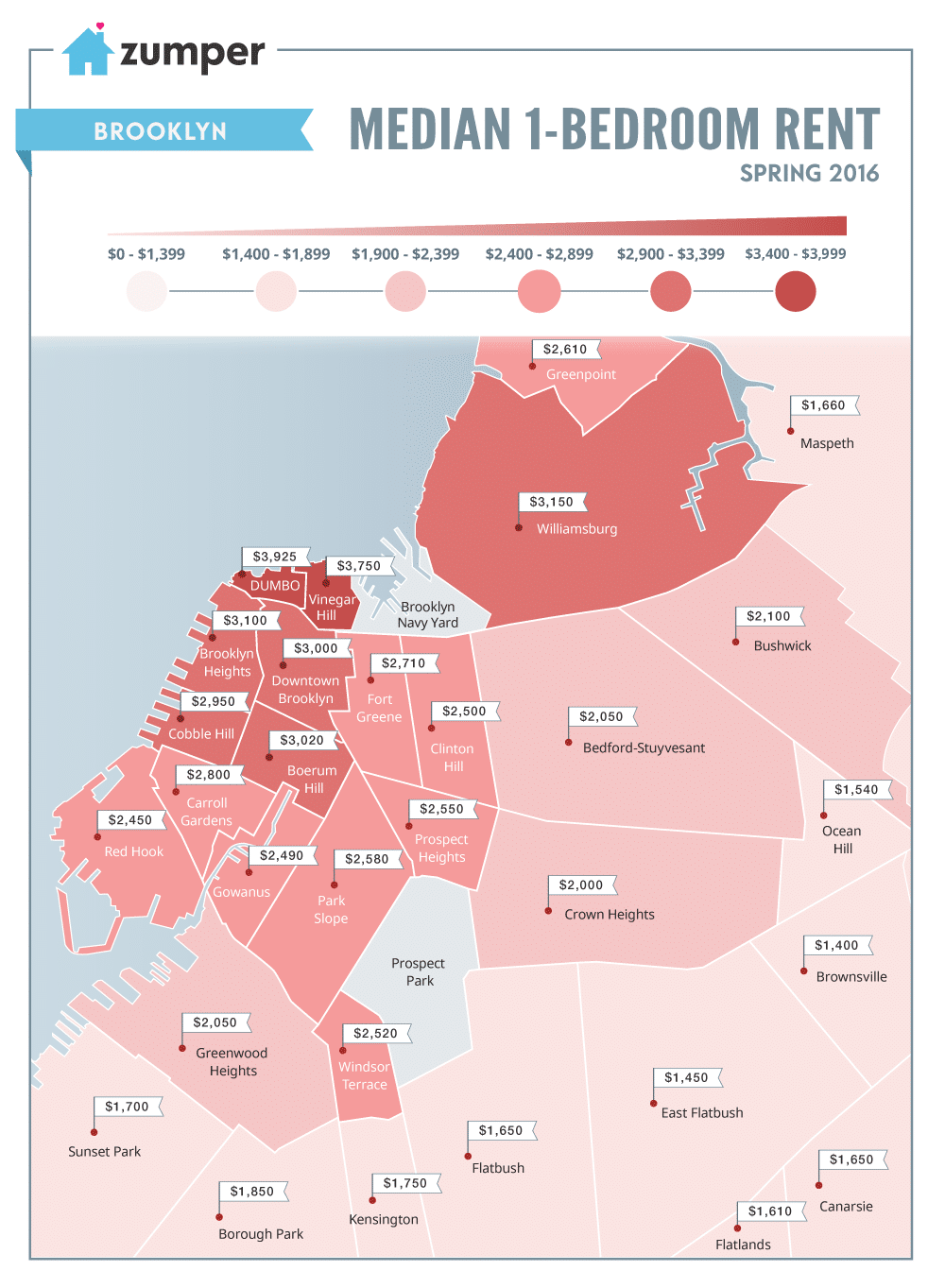 Brooklyn_MonthlyPriceMedianMap_Spring2016