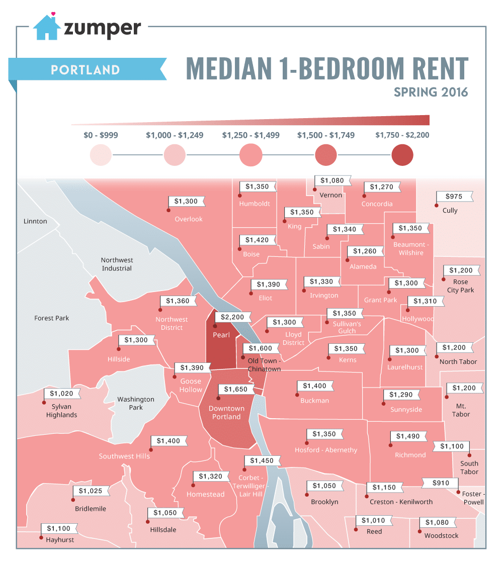 Portland_MonthlyPriceMedianMap_Spring2016