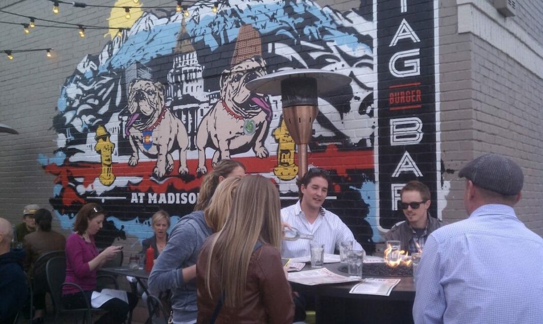 TAG Burger bar outdoor patio