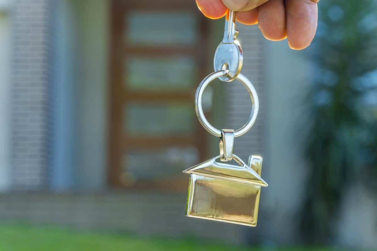 house key front door