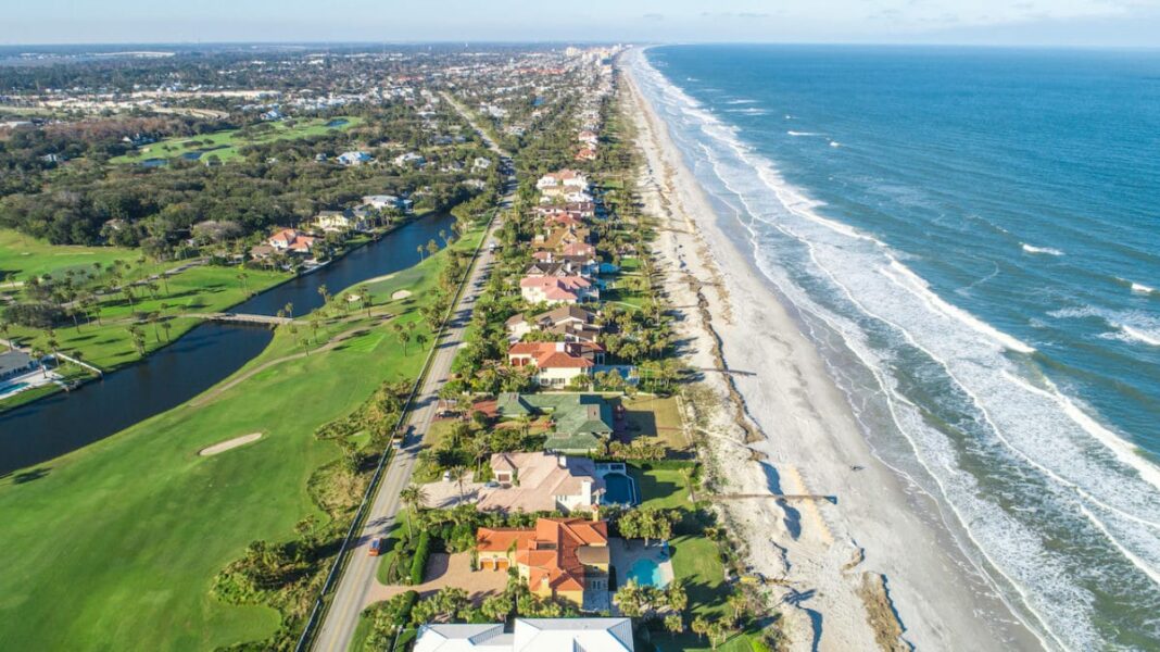 Aerial View of Ponte Vedra Beach, Jacksonville