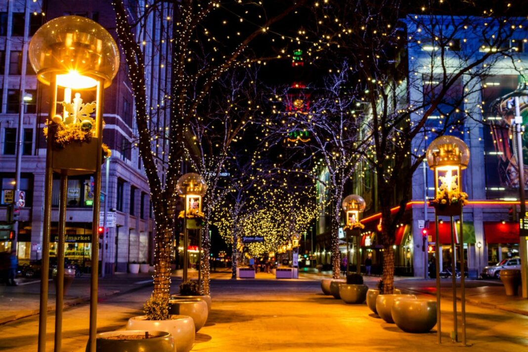 Holiday Lights in Denver Colorado