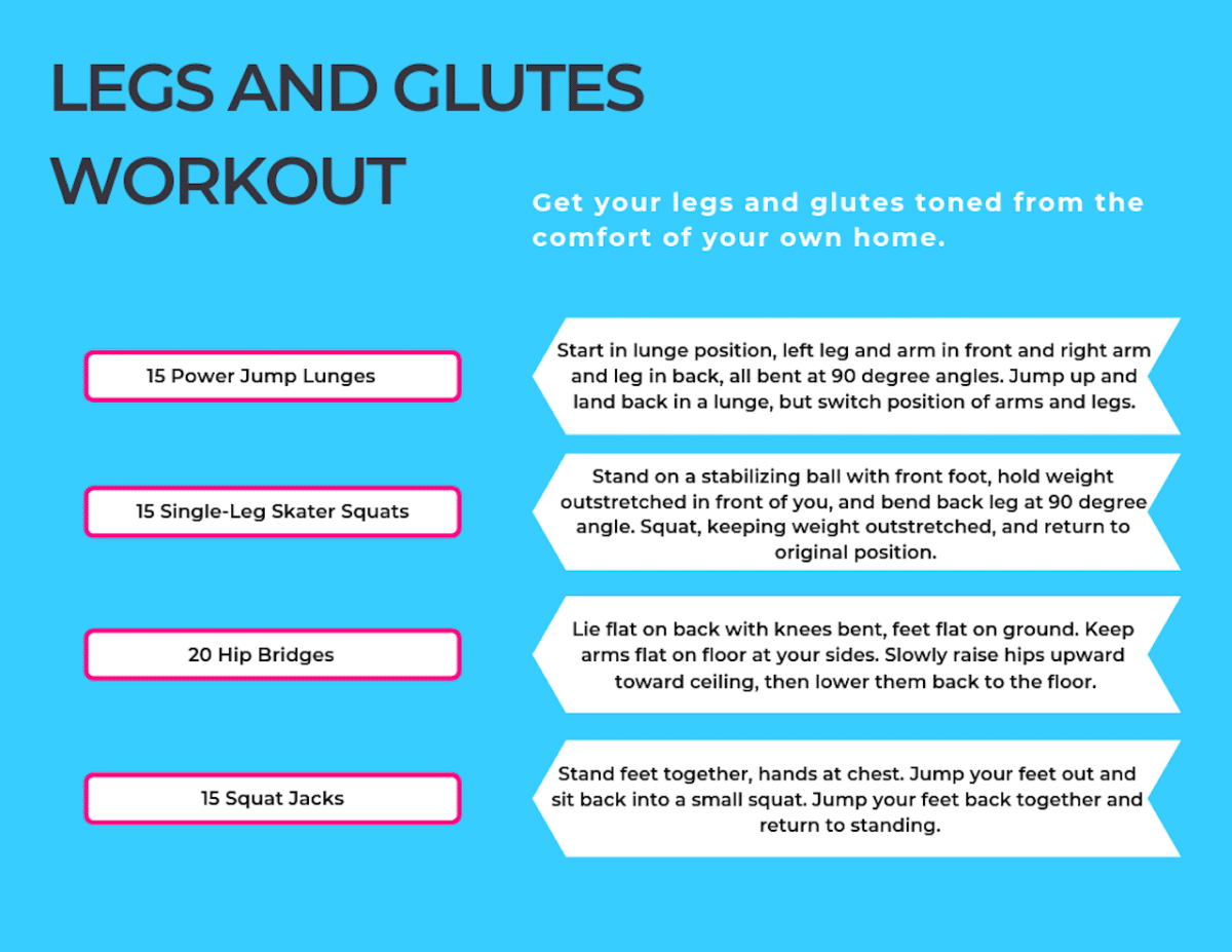 workout for legs and glutes with descriptions