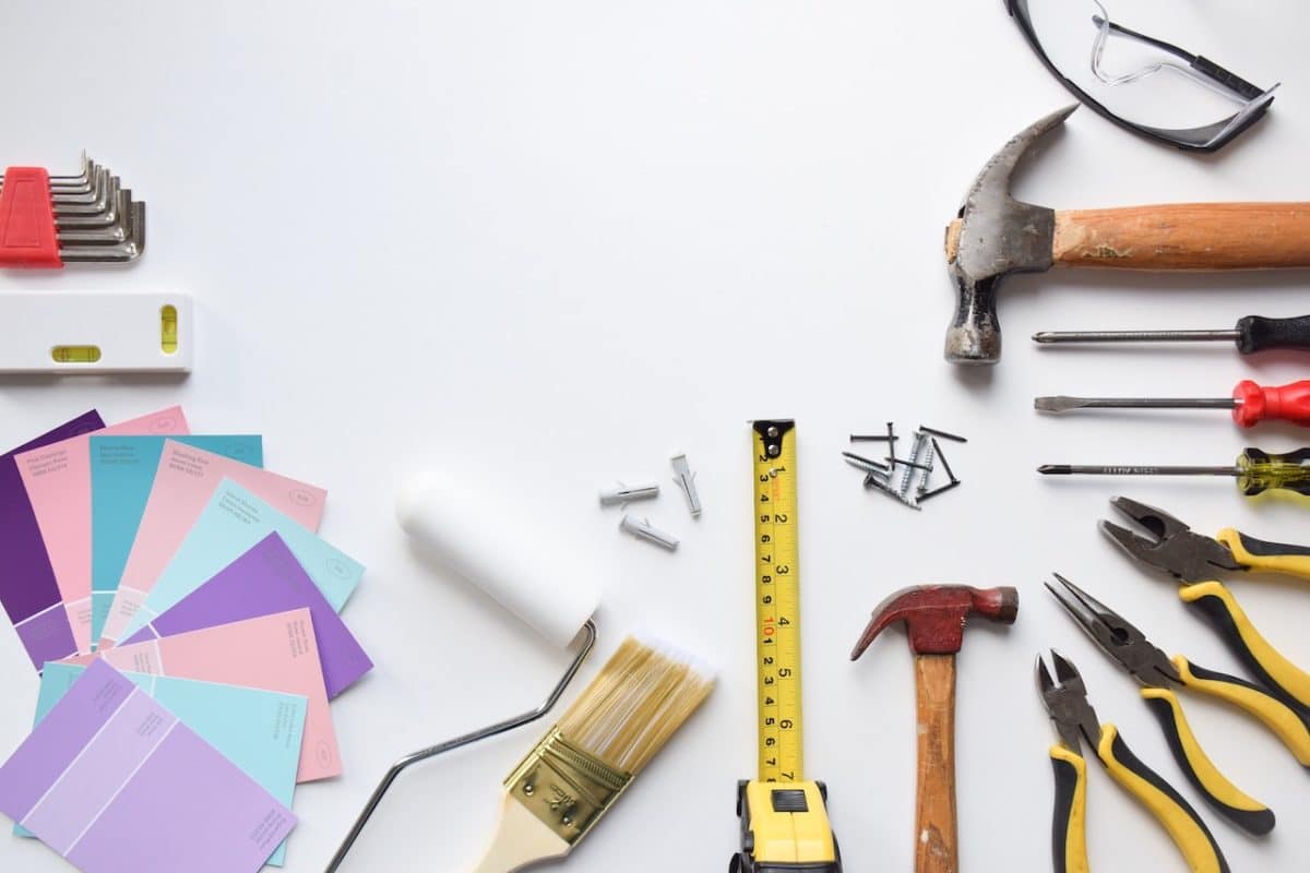 tools on table