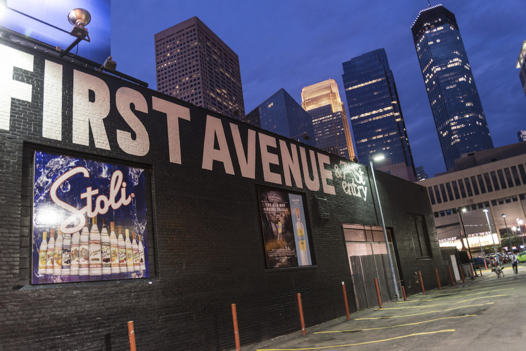 first avenue music venue at night