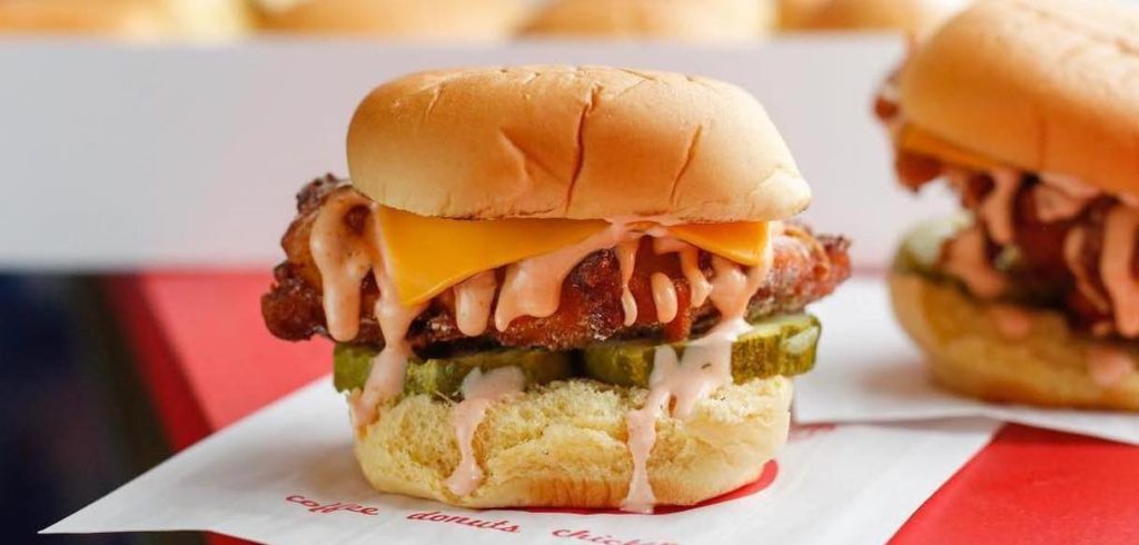 chicken sandwich from federal donuts