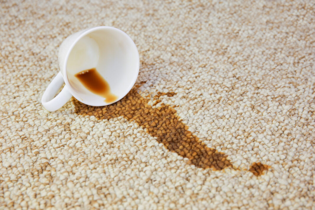 coffee on rug