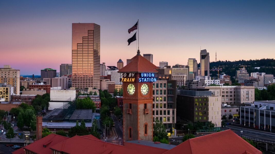 Photo of union station in Downtown Portland