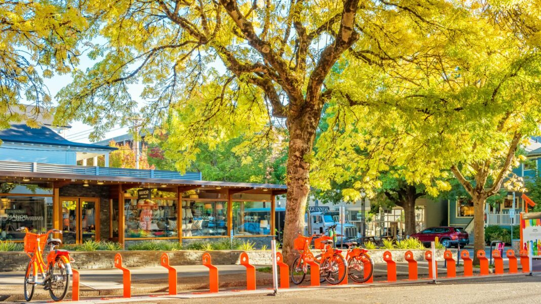 Photo of bikes available for rent in Nob Hill