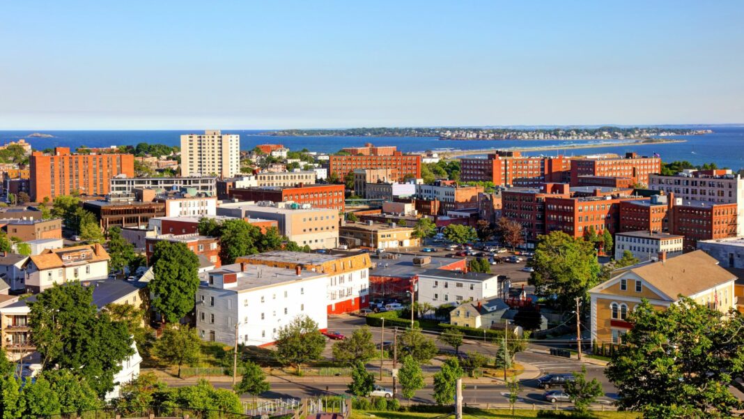 Aerial view of Lynn Massachusetts 